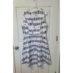 Music Dress Size Large Ranica Deserve & Fashion Fit And Flare Sleeveless